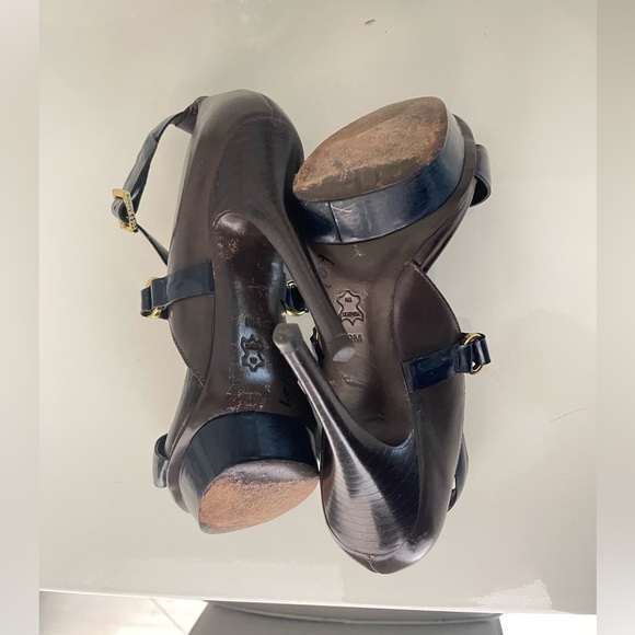 Tory Burch Platform Crisscross Strappy Heels - Picture 5 of 6